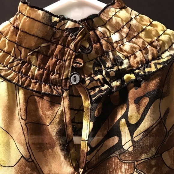 VINTAGE 1980s🪩 GORGEOUS SLEEVELESS SILKY TOP BY SERE NADE SIZE SMALL - Picture 3 of 5